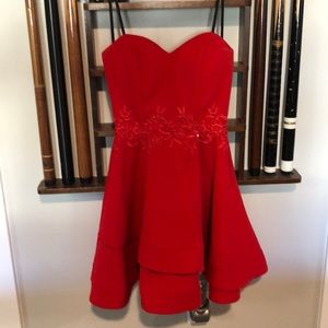 Red prom dress size 2